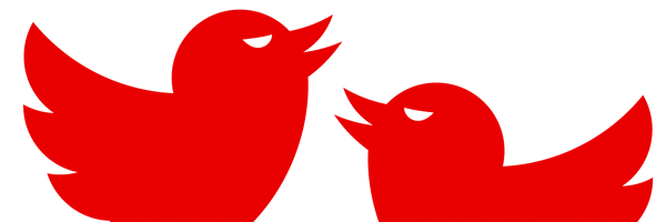 Evil Twitter birds
